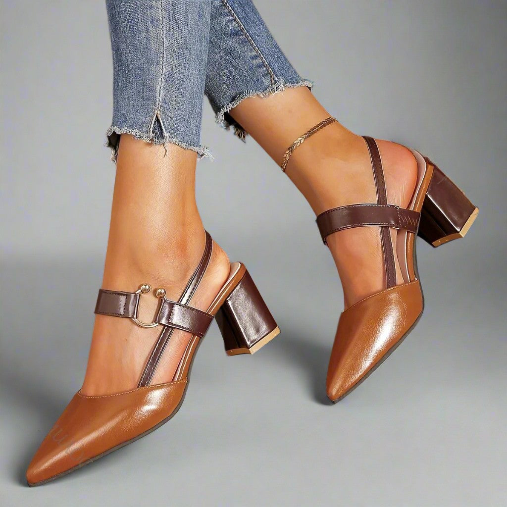 Kendra - Grace Leather Heels