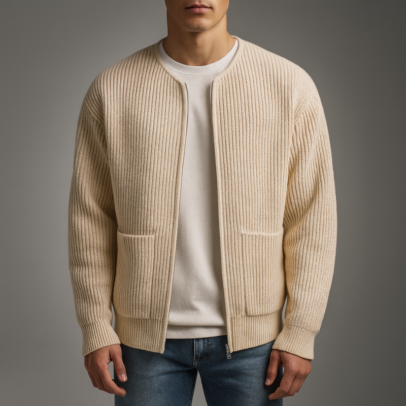 Owen - Knit Zip Cardigan