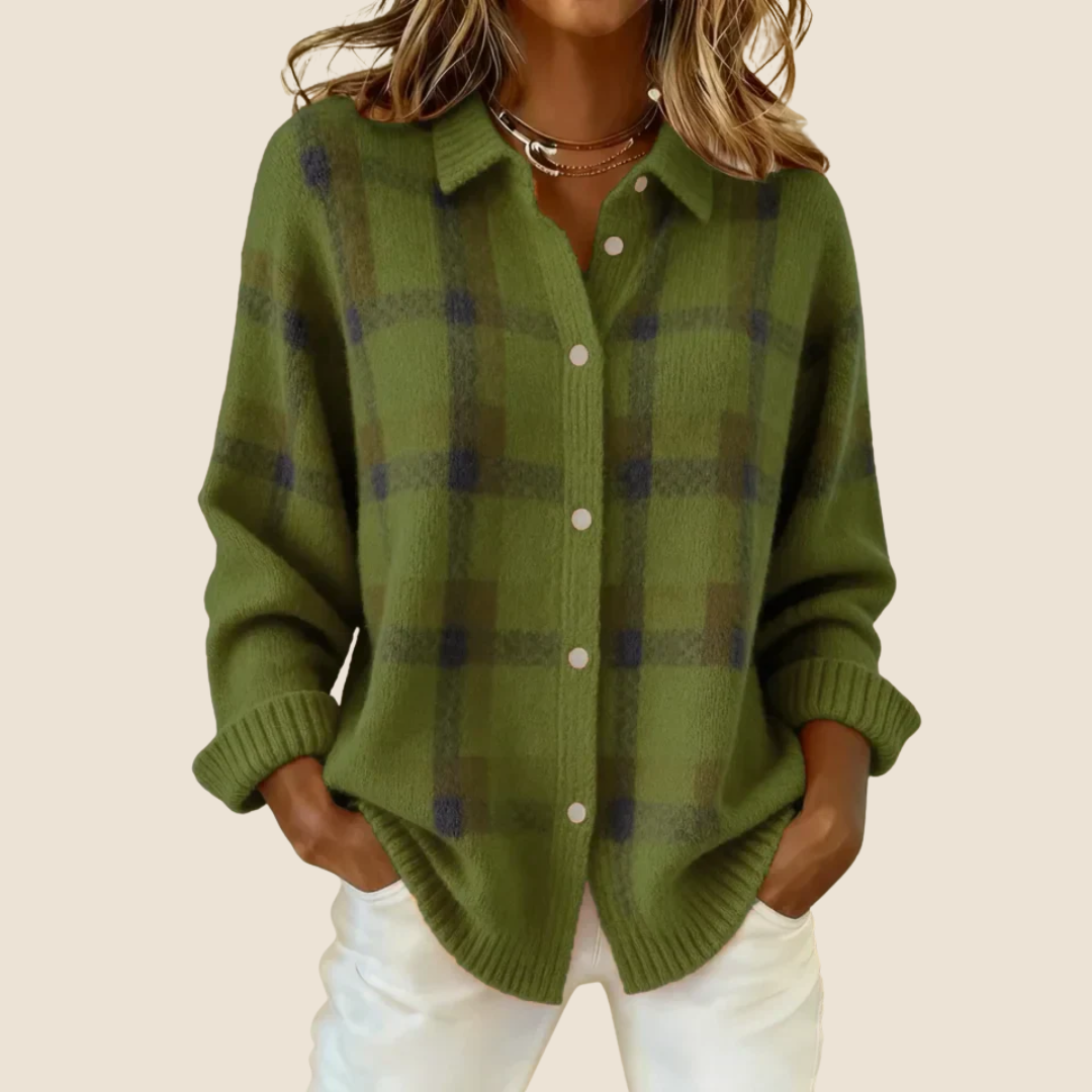 Tatiana knit sweater in Green