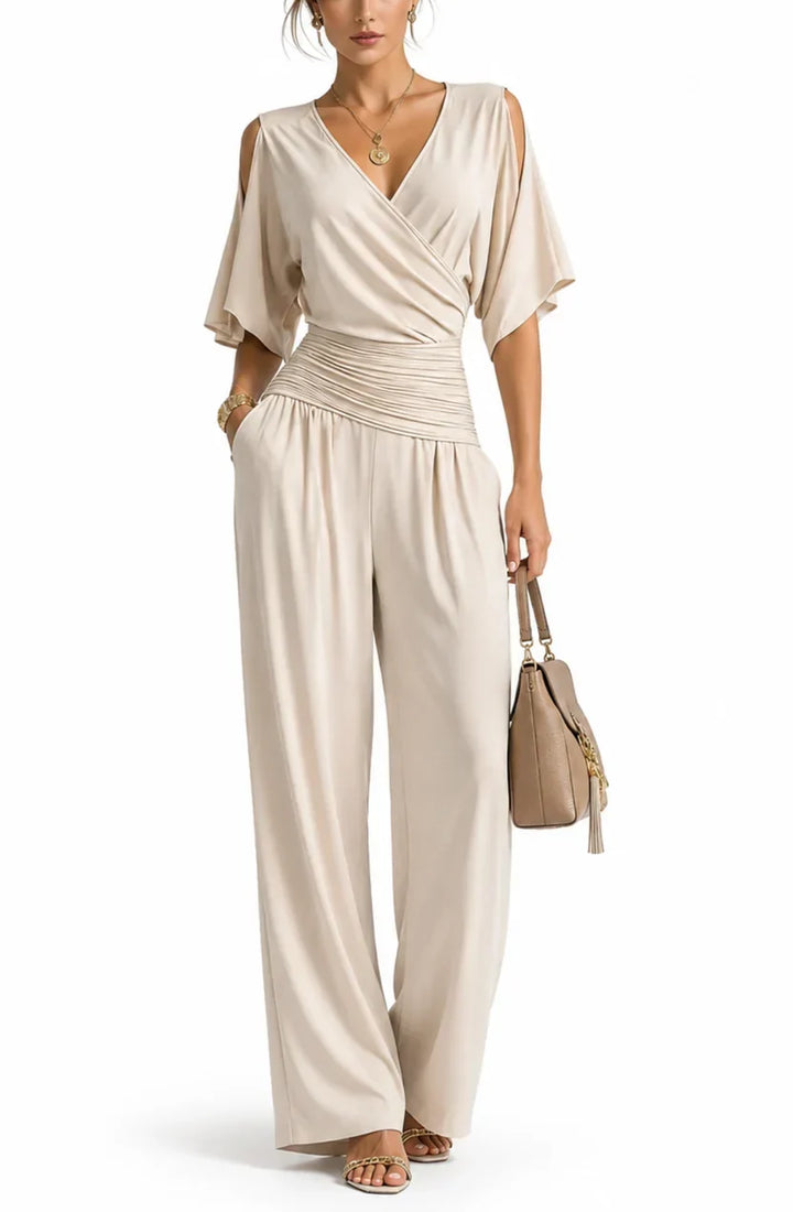 Rosemary Wrap V-Neck Jumpsuit color option