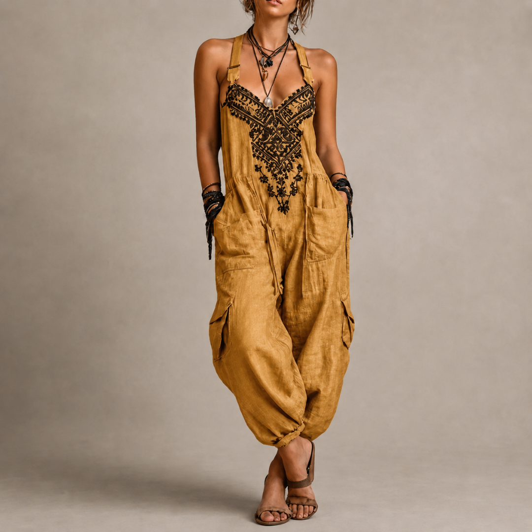 Loretta jumpsuit, styled view