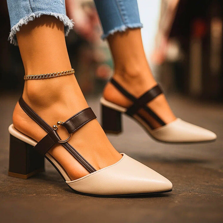Kendra - Grace Leather Heels