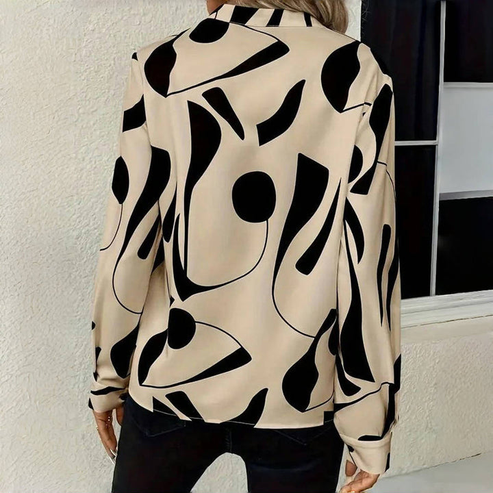 Darlene - Abstract Print Blouse