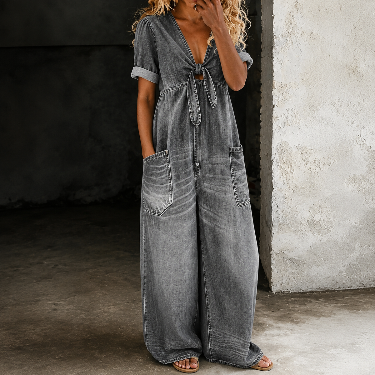 Chloe - Oversized Denim Tunic