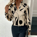 Darlene - Abstract Print Blouse