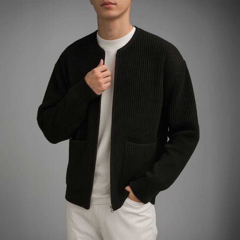 Owen - Knit Zip Cardigan