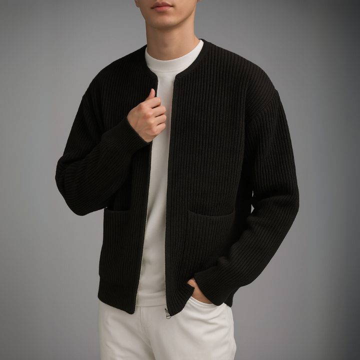 Owen - Knit Zip Cardigan