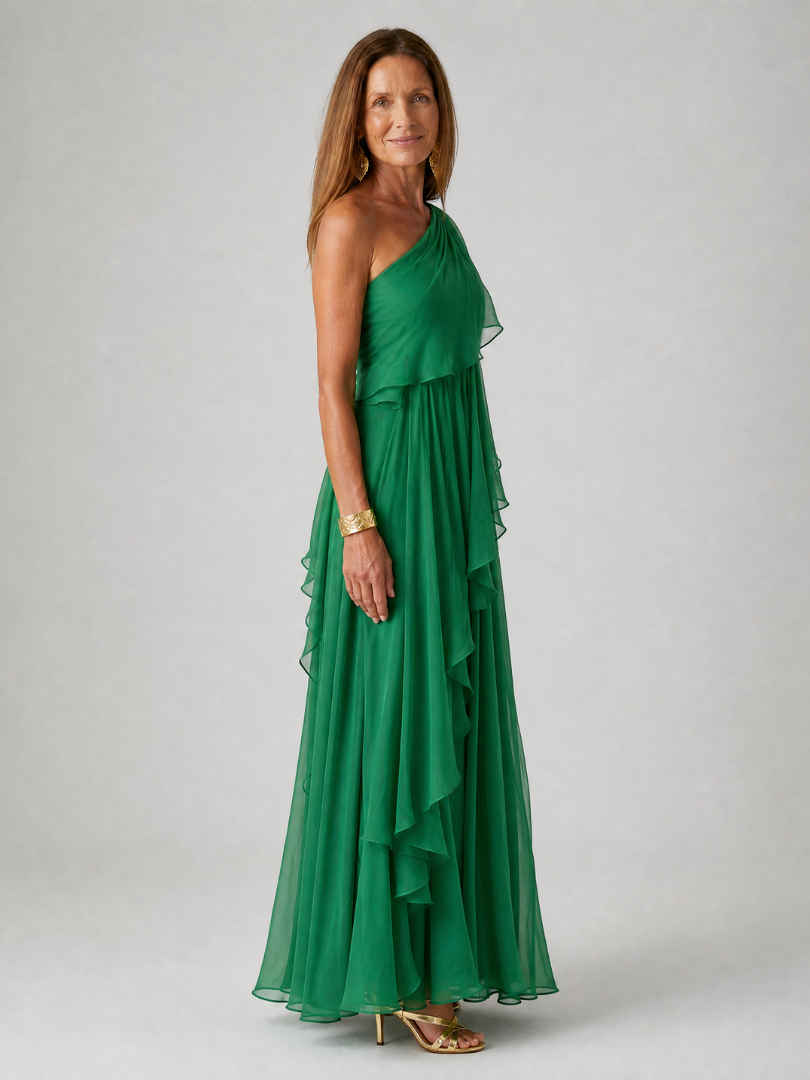 Pearl - One-Shoulder Tiered Dress