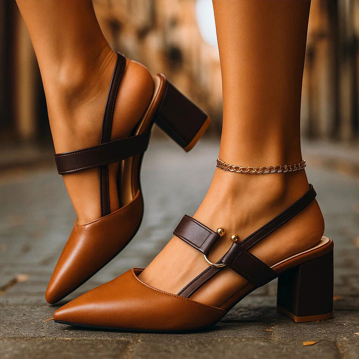 Kendra - Grace Leather Heels