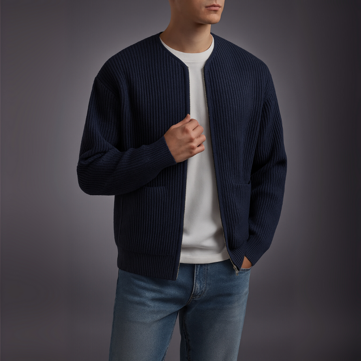 Owen - Knit Zip Cardigan