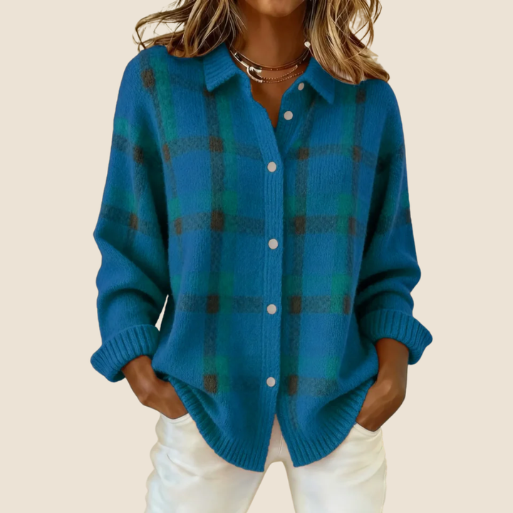 Tatiana knit sweater in Blue