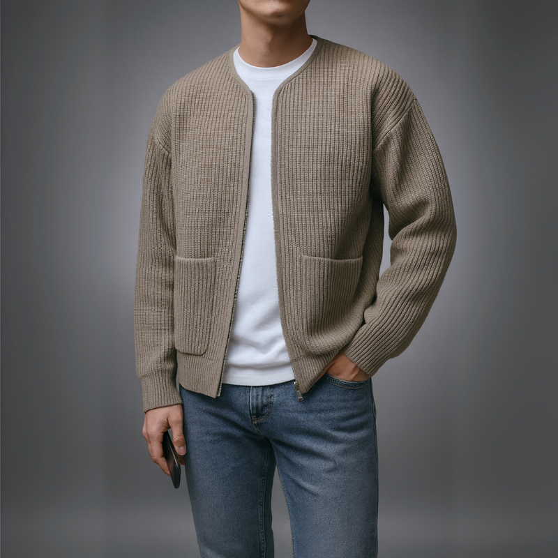 Owen - Knit Zip Cardigan