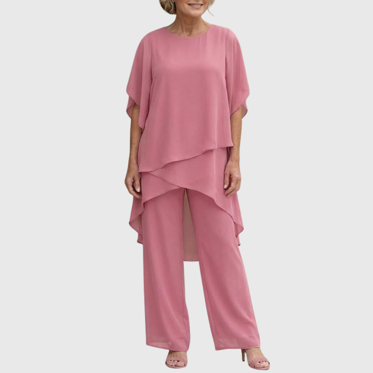 Mary - Chic Two-Piece Set in Pink