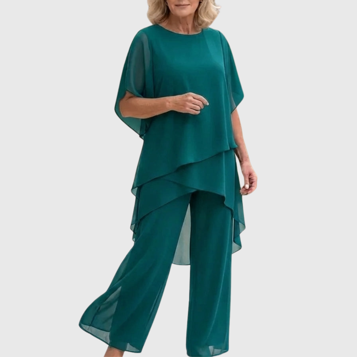 Mary - Chic Two-Piece Set in Turquoise
