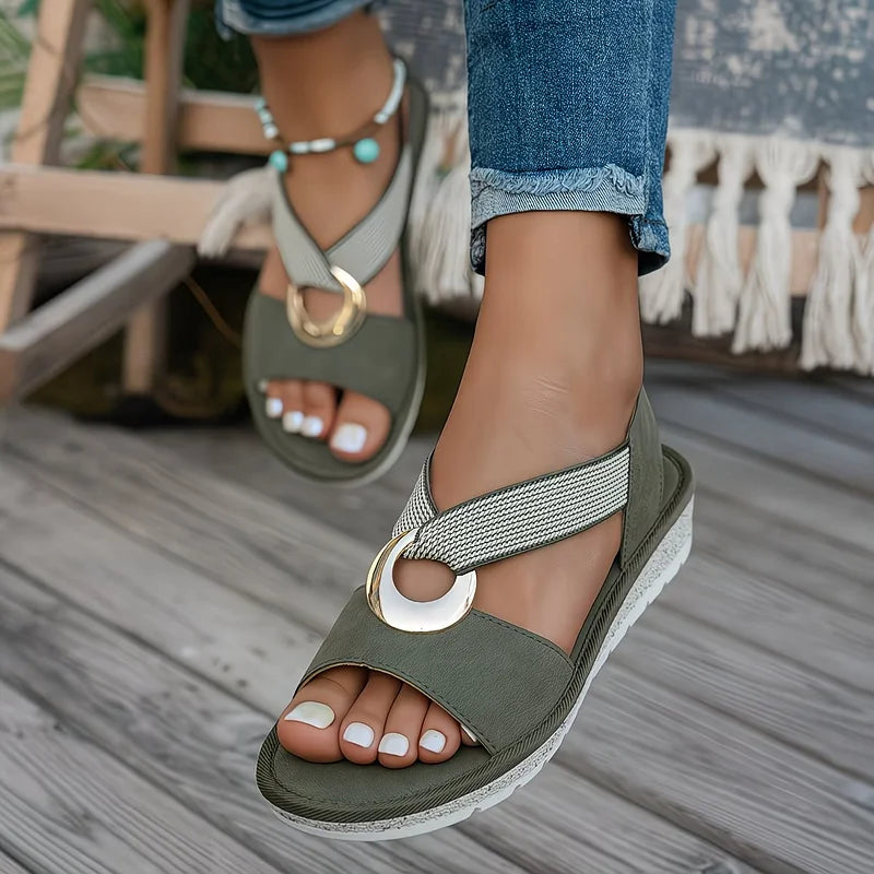 Roberta - Comfortable Summer Slip-On Sandals, product photo 4