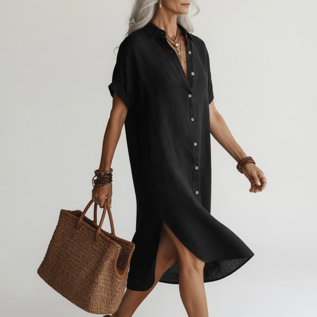Bethany - Casual Linen Maxi Dress