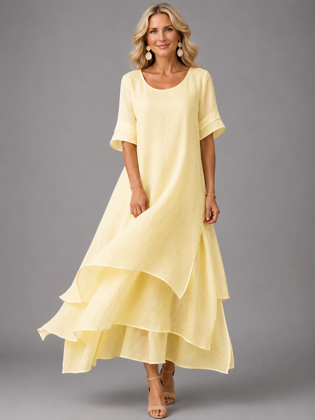 Katy - Elegant Layered Maxi Dress