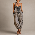 Loretta bohemian embroidered jumpsuit with loose fit