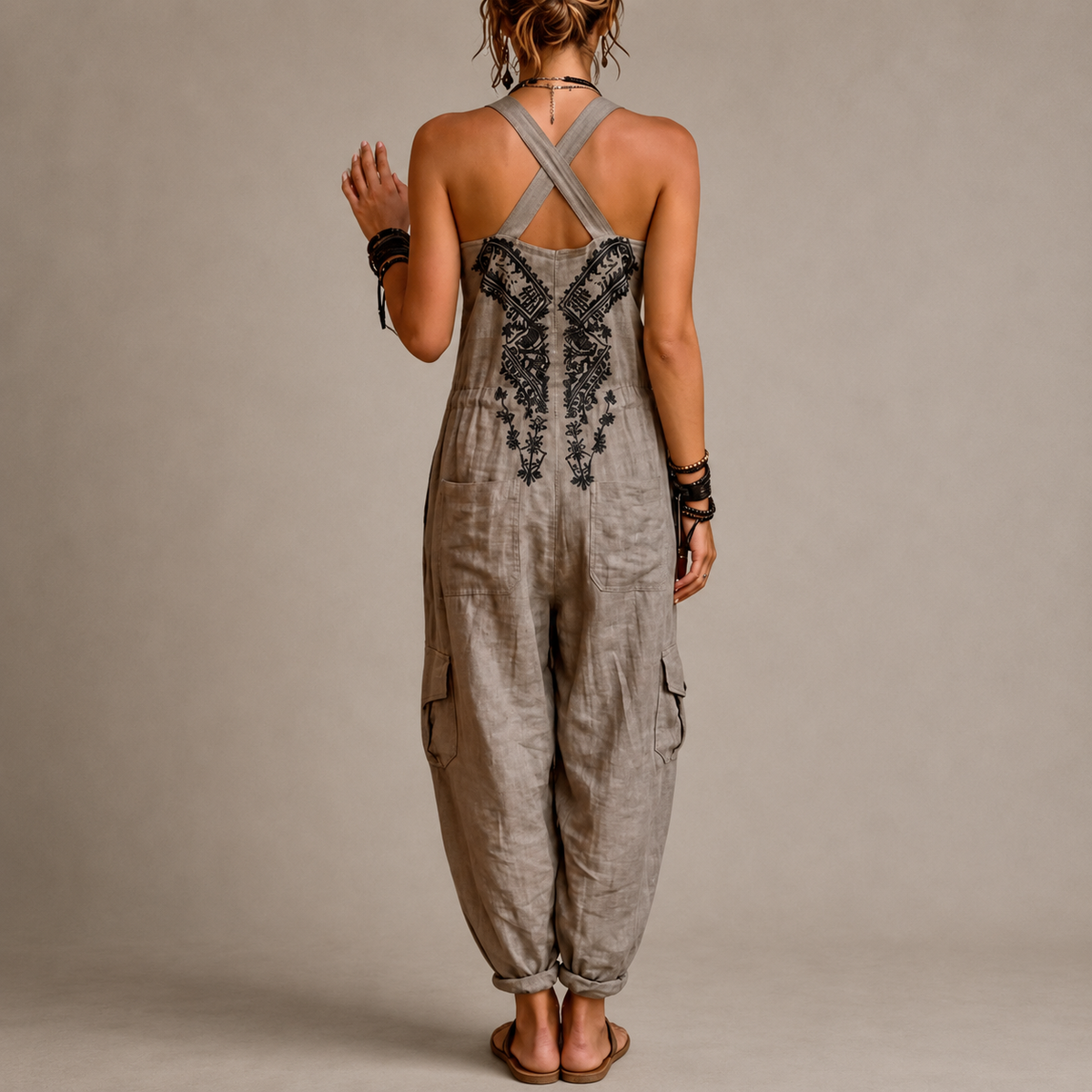 Loretta jumpsuit, side view