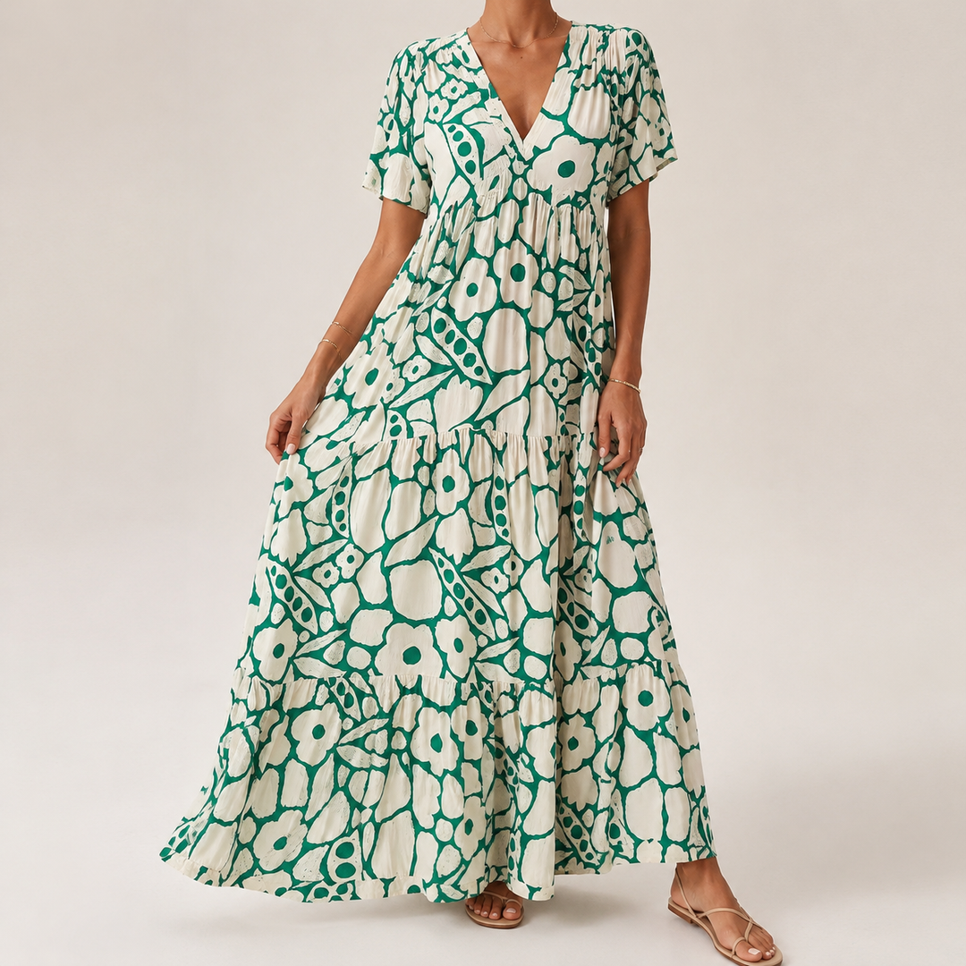 Margaret - Elegant Bohemian Maxi Dress
