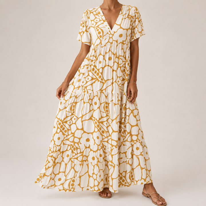 Margaret - Elegant Bohemian Maxi Dress