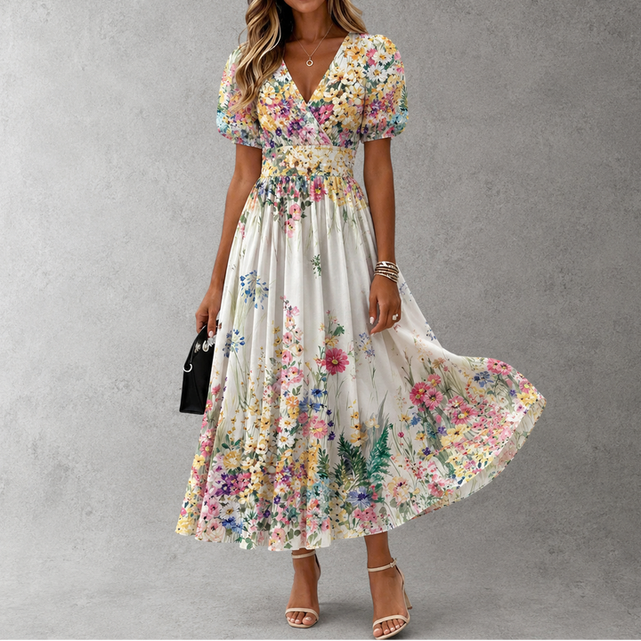 Rosalynn - Elegant Floral Maxi Dress