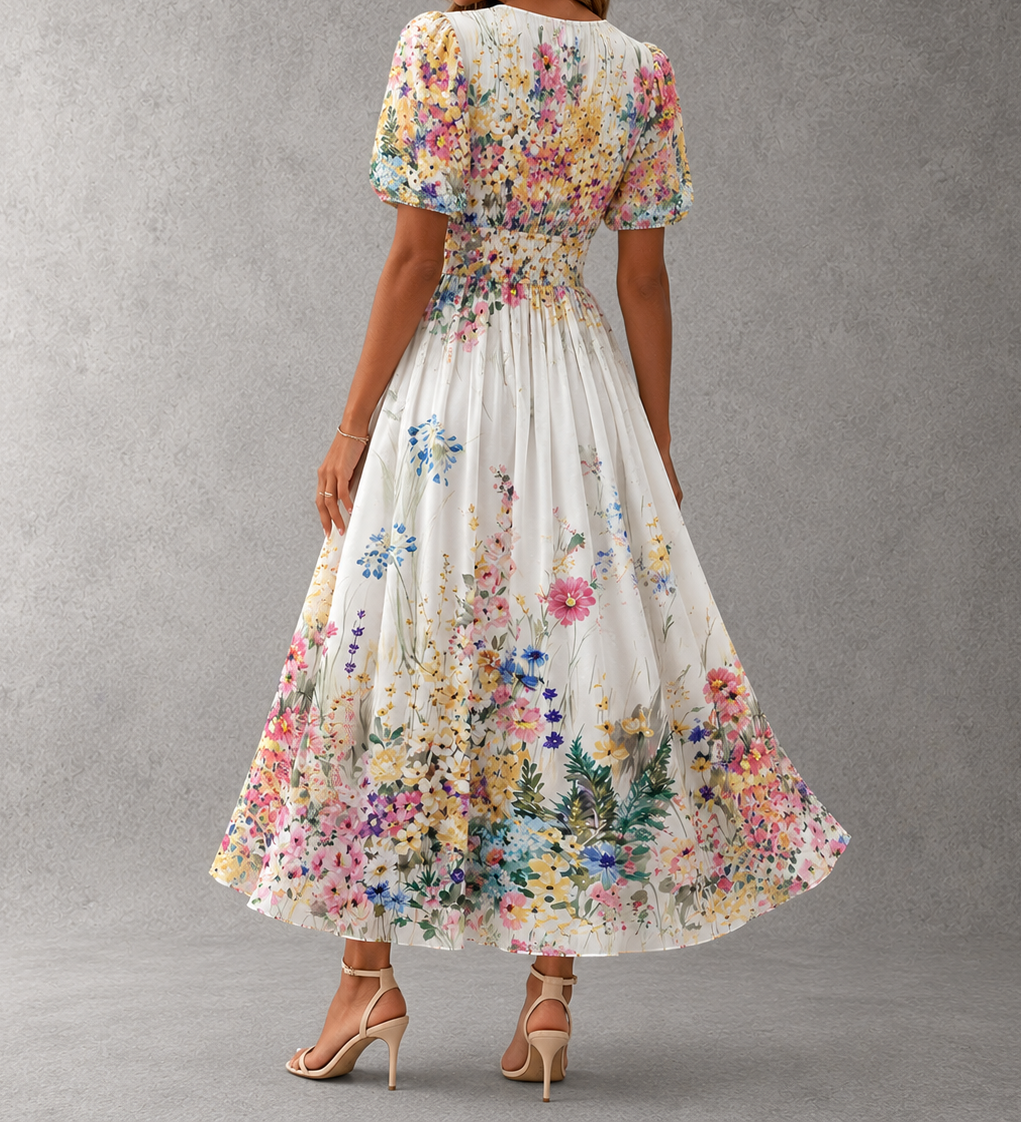 Rosalynn - Elegant Floral Maxi Dress