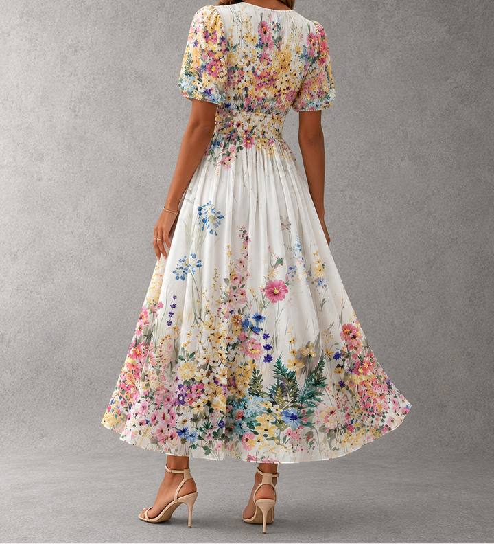 Rosalynn - Elegant Floral Maxi Dress