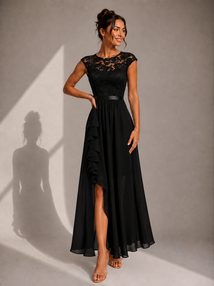 Barbara Maxi Dress, back view showing flowing silhouette