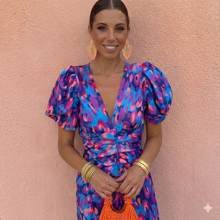 ISABELLA - ELEGANT FLORAL DRESS