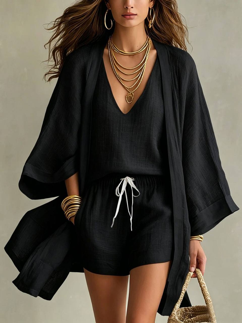 Marcia set styled for a casual outing