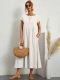 Xenia - Classic Pleated Midi Dress