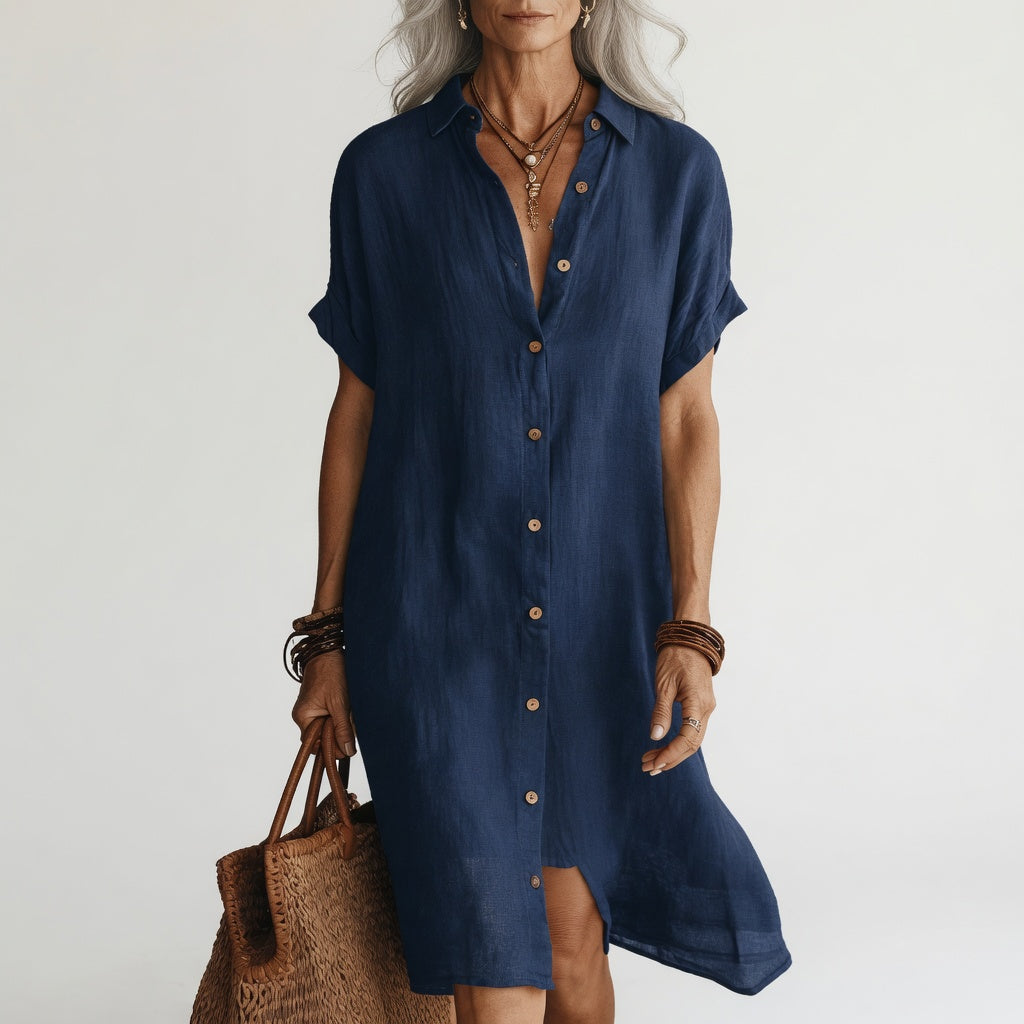 Bethany - Casual Linen Maxi Dress