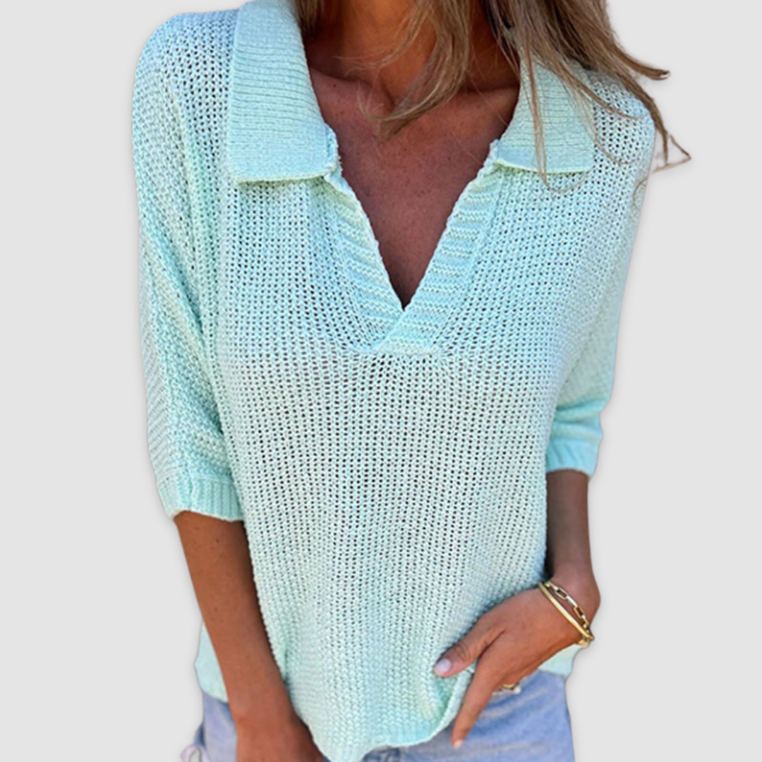 Lucy - Elegant V-neck top