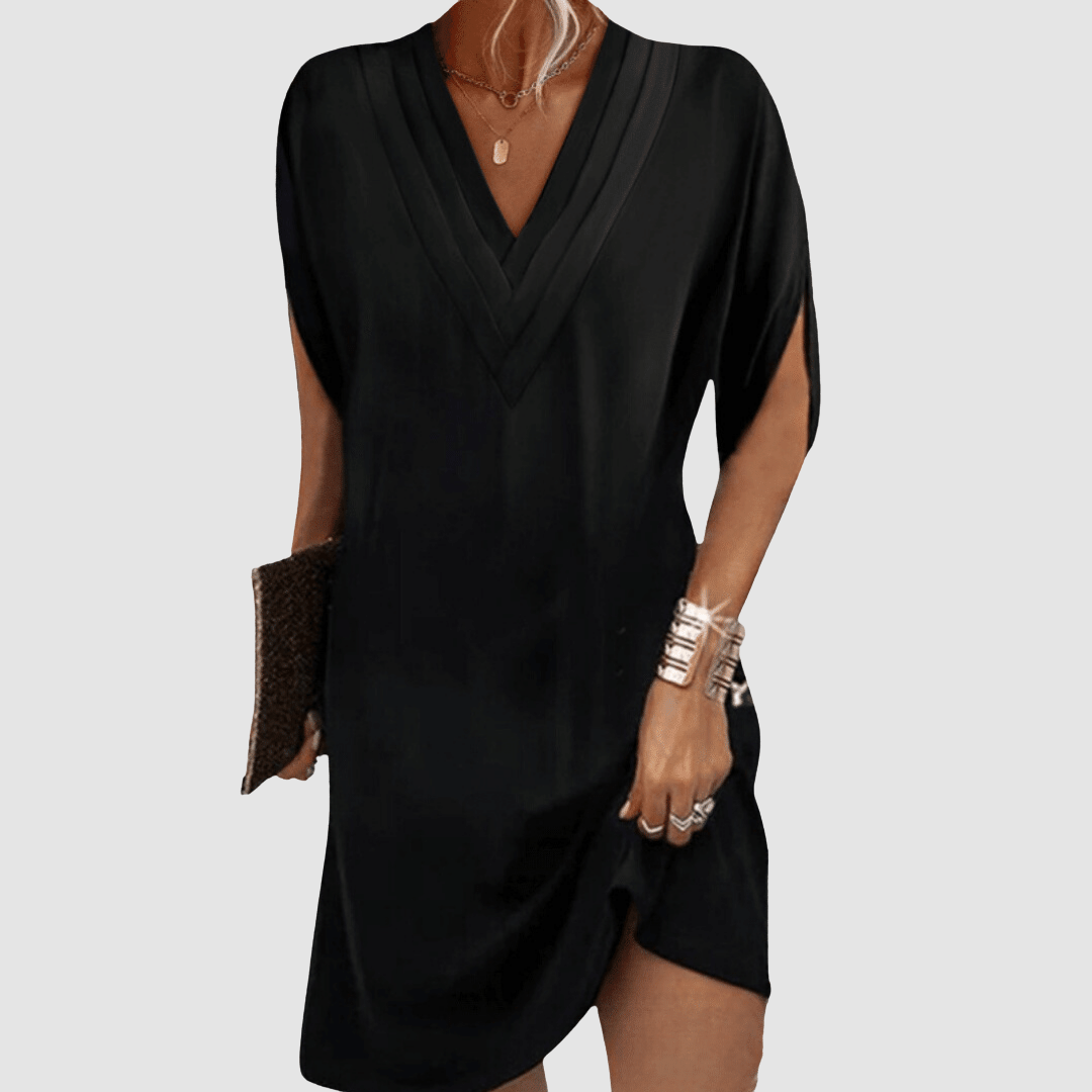 Sharon - Elegant Half-Sleeve Dress
