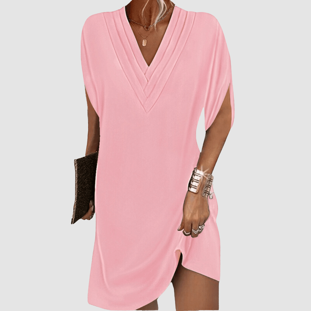Sharon - Elegant Half-Sleeve Dress
