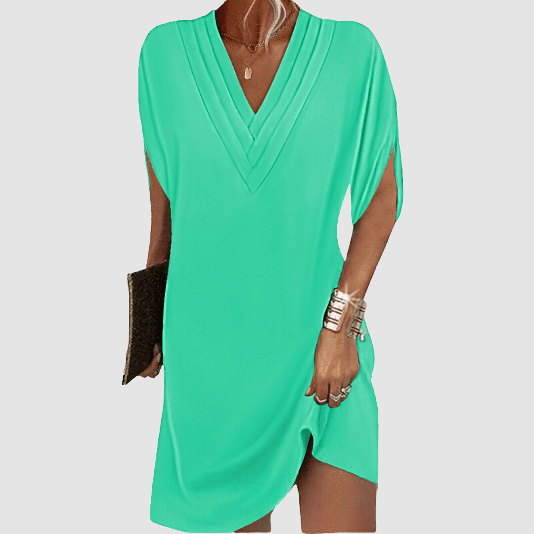 Sharon - Elegant Half-Sleeve Dress