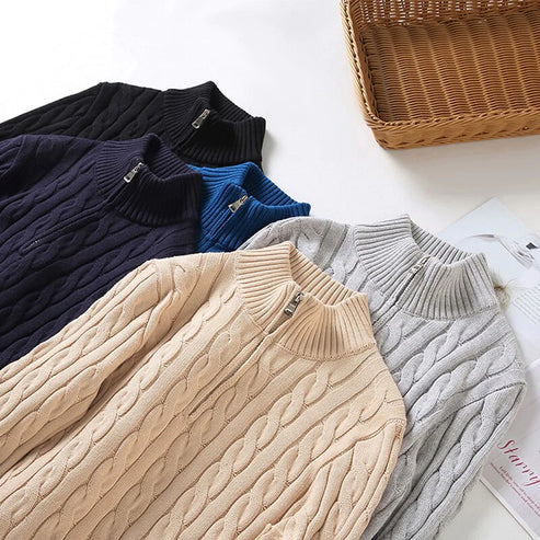 Colyn - Old Money Half-Zip Sweater