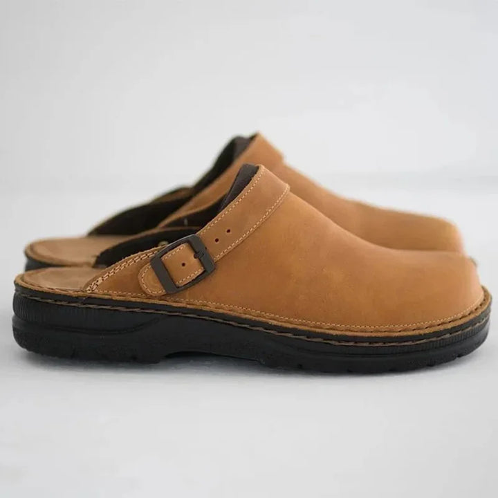Alex - Leather Comfort Clogs