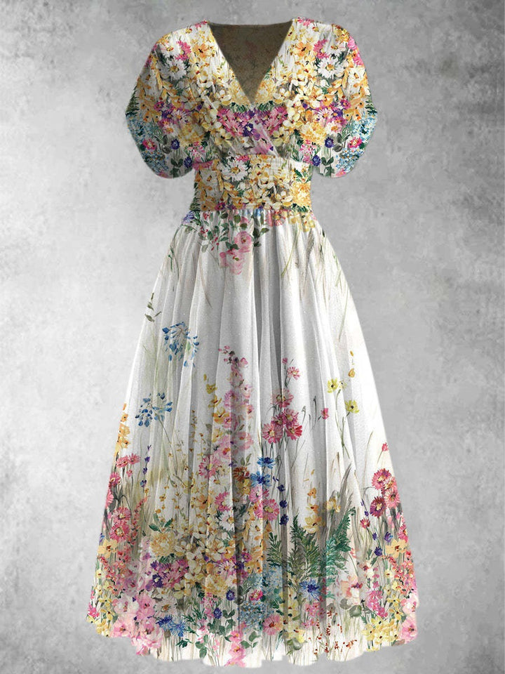 Rosalynn - Elegant Floral Maxi Dress