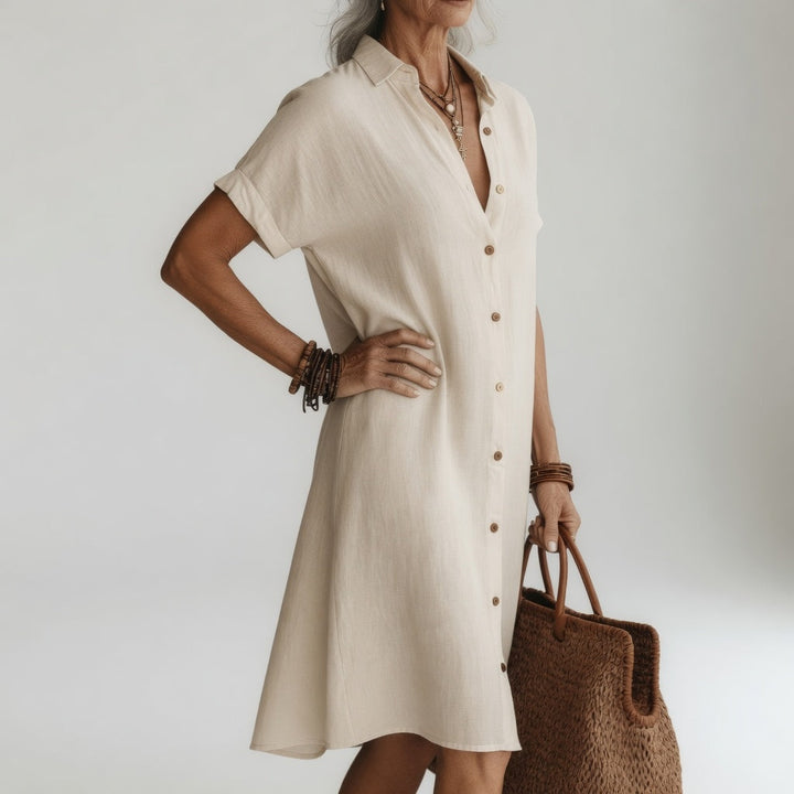 Bethany - Casual Linen Maxi Dress