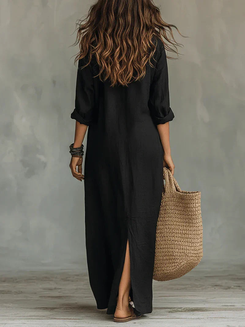 Laura - Linen Maxi Dress