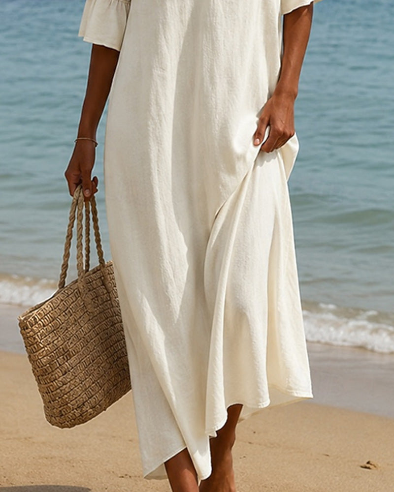 Nika - Coastal Linen Dress