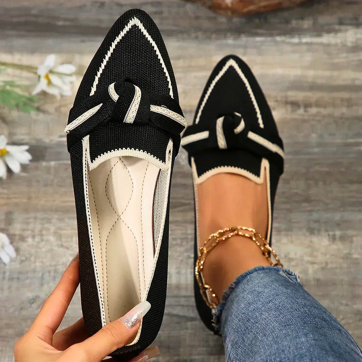Valentina - Premium Knit Flats