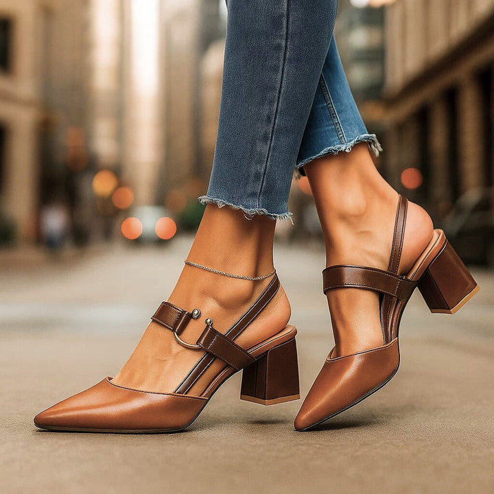 Kendra - Grace Leather Heels