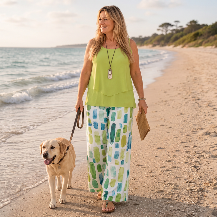 Hazel - Abstract Print Two-Piece Set