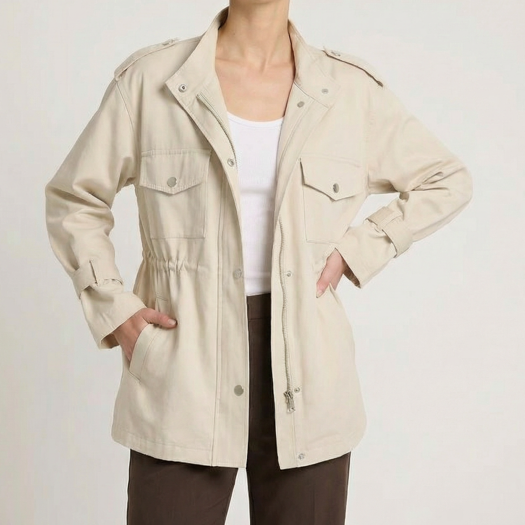Marion autumn utility jacket, pocket detail