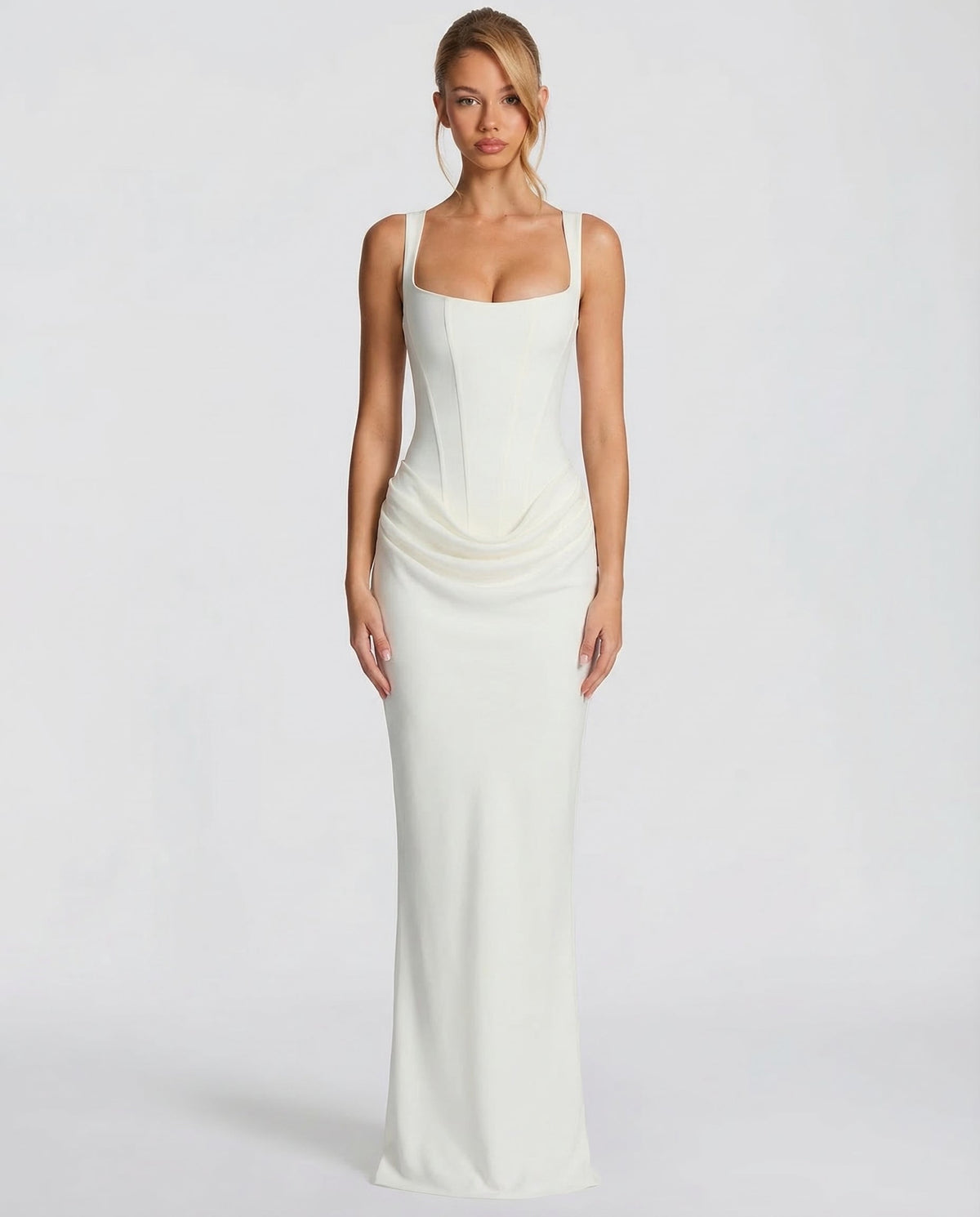 Aurora - Elegant Maxi Dress in Pink