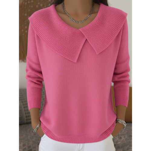 Bonnie soft knit sweater, side view
