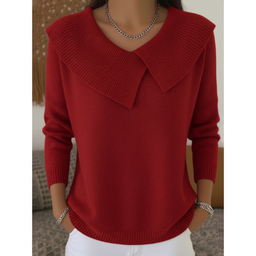 Bonnie soft knit sweater, back view